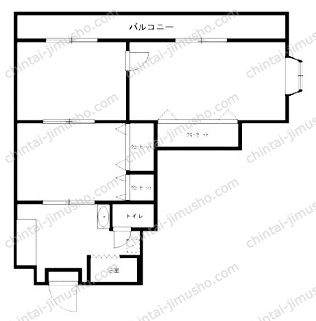 三紅マンションの間取図