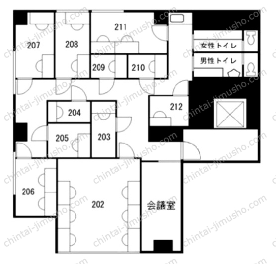 福田ビルの間取図