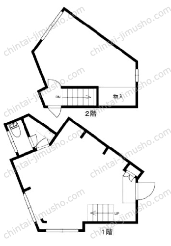 （仮称）北千束2丁目貸事務所の間取図