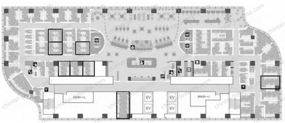 東宝日比谷ビル／日比谷シャンテ／ビジネスエアポート日比谷の間取図