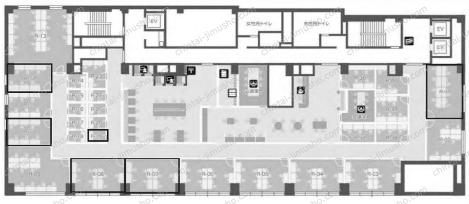 田町スクエア／ビジネスエアポート田町の間取図