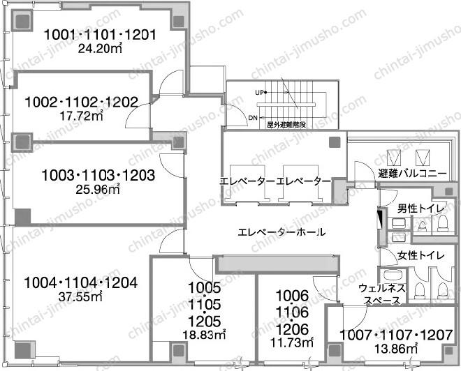 H1O芝公園の間取図