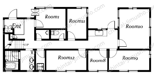 room-ing南青山ハウスの間取図