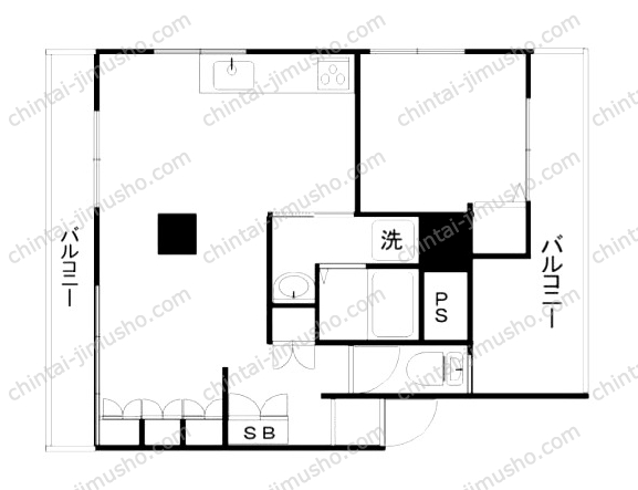 荒井マンションの間取図