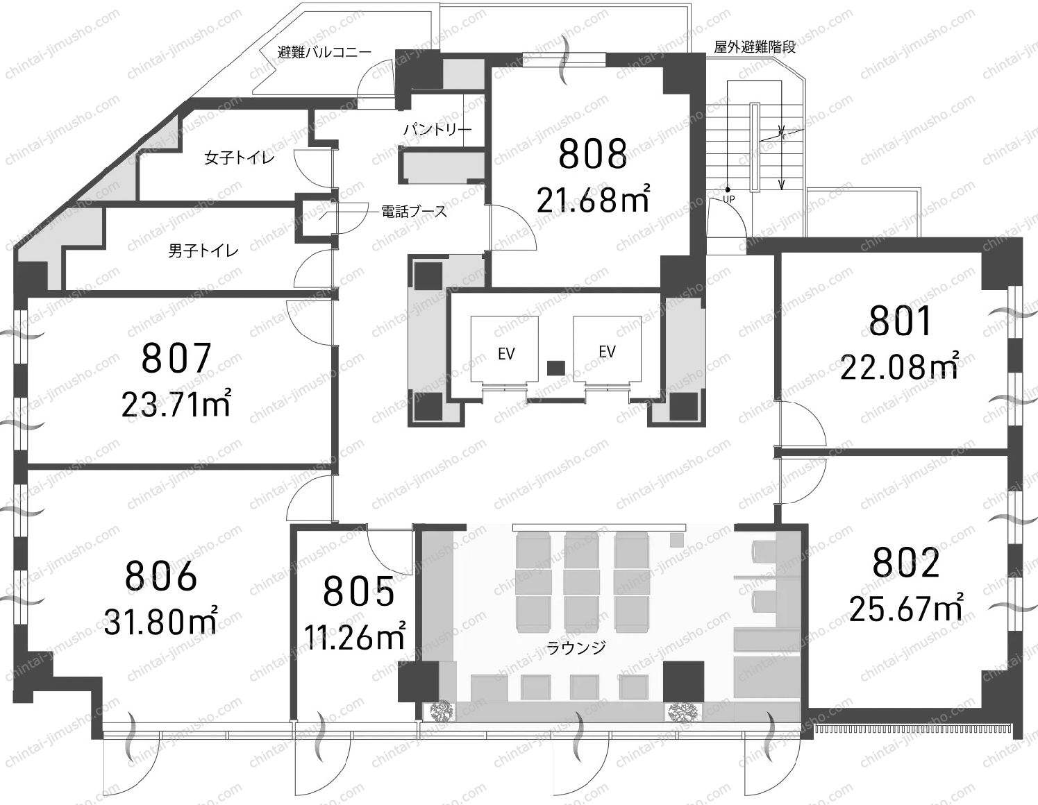 H1O渋谷神南の間取図