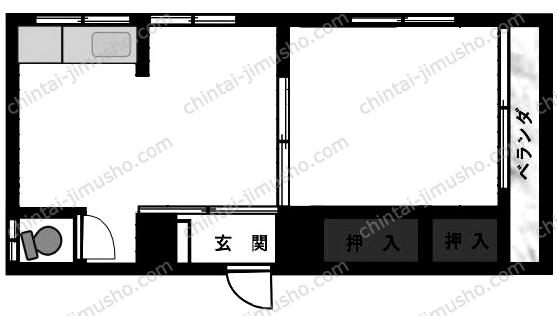 友愛コーポの間取図