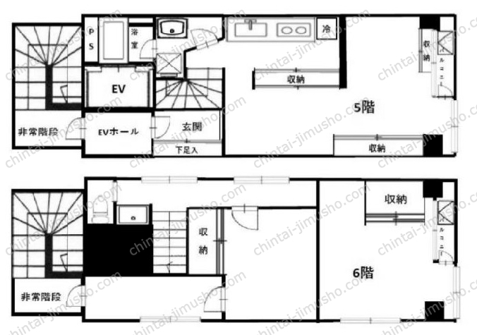 藤川ビルの間取図