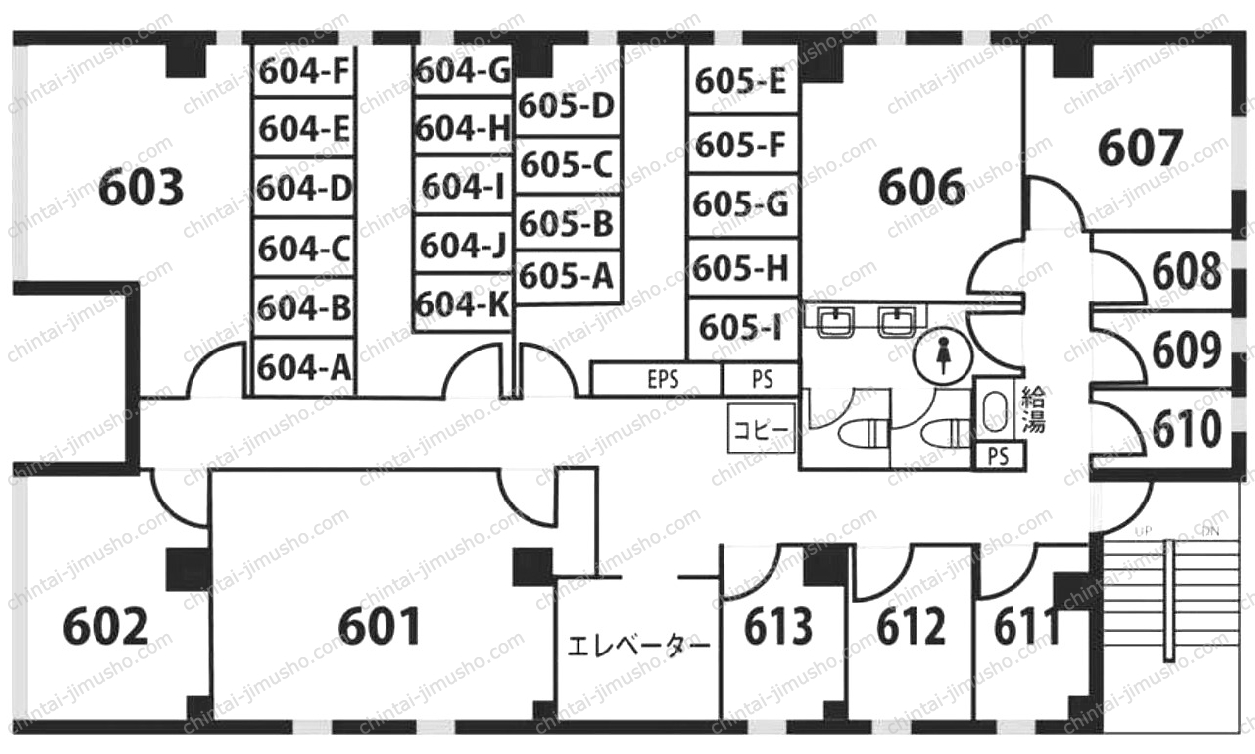 天翔オフィス上野末広町の間取図