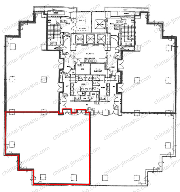 勝どきサンスクエアの間取図