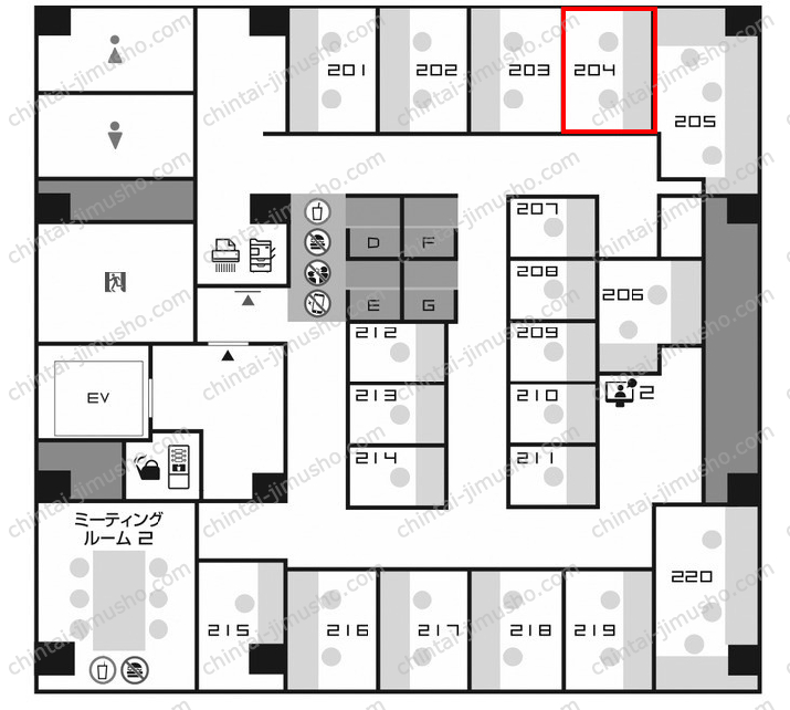 多摩川新宿ビル／ワイムビジネスプラザ新宿御苑の間取図