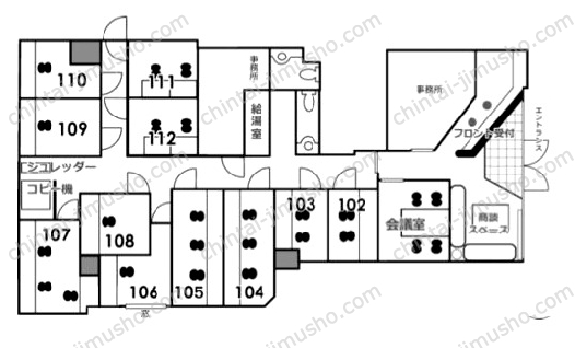 渋谷アムフラット／アントレオフィス渋谷の間取図