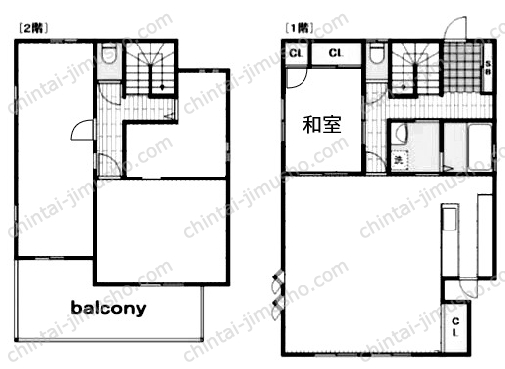 東久保町貸家の間取図