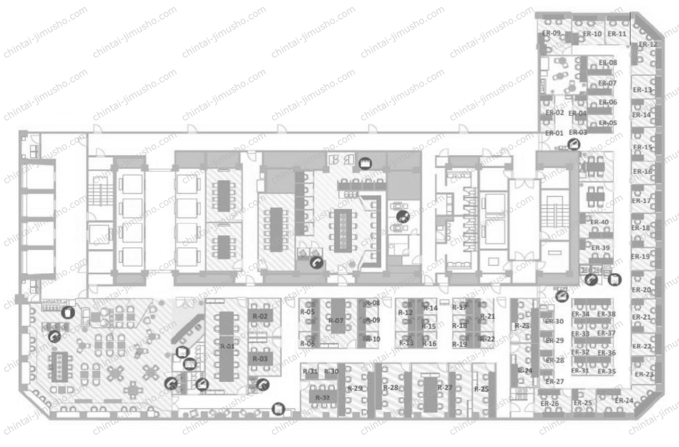 新宿センタービル／+OURS新宿の間取図