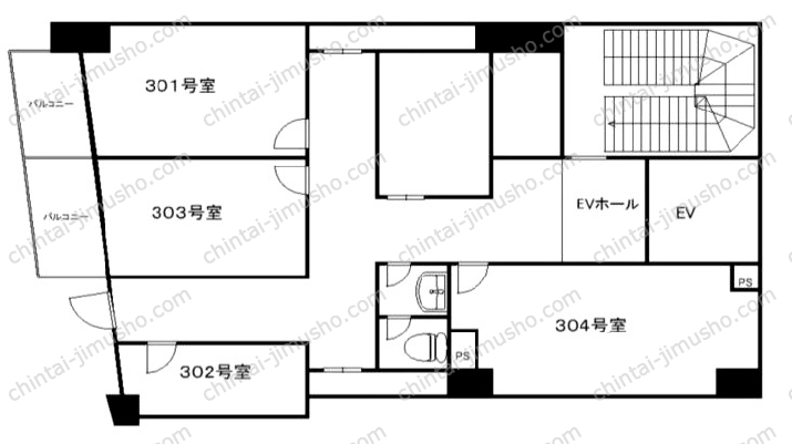 安藤ビルの間取図
