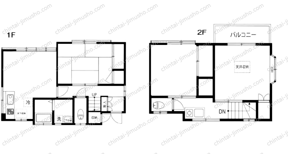 幡ヶ谷戸建の間取図