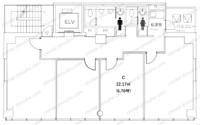 エキスパートオフィス虎ノ門の間取図