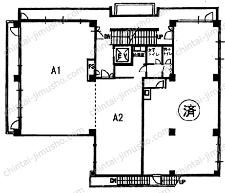 御成門コープの間取図