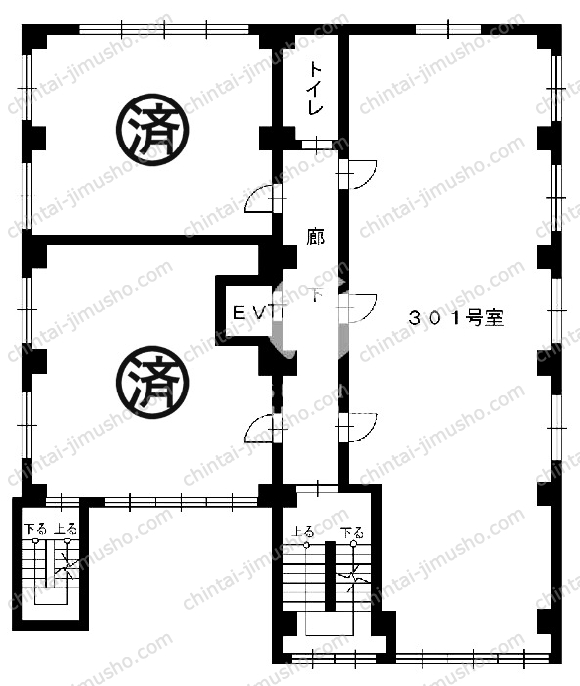 日産ビルの間取図