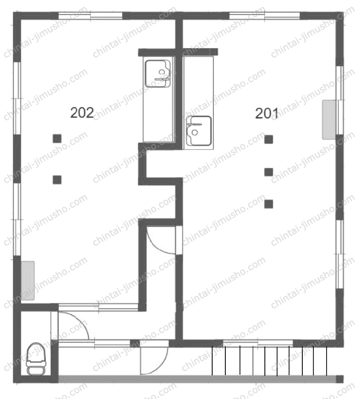 鷹番3丁目店舗事務所の間取図