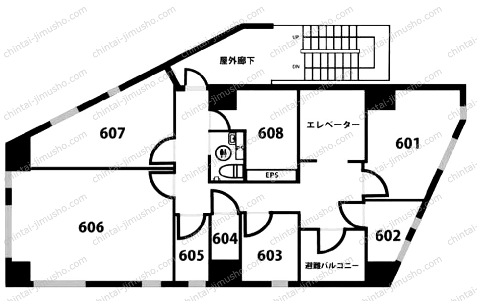 天翔オフィス後楽園の間取図