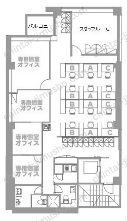 日本橋KNビル／ウィズスクエア日本橋の間取図