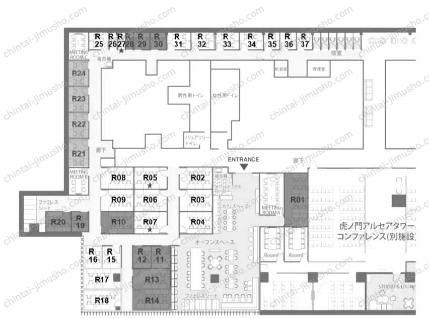 虎ノ門アルセアタワー／WAW虎ノ門アルセアタワーの間取図
