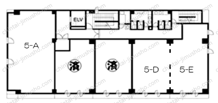 YAGI BLDG．の間取図