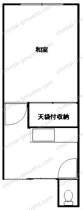 双葉荘の間取図