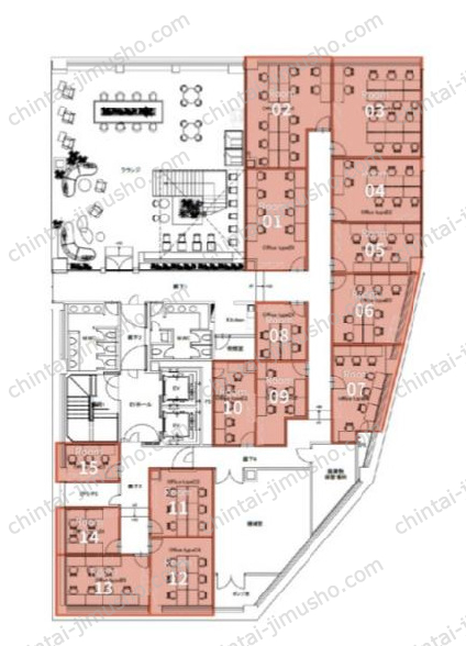 X-BASE SHIBUYAの間取図