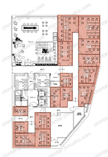 X-BASE SHIBUYAの間取図