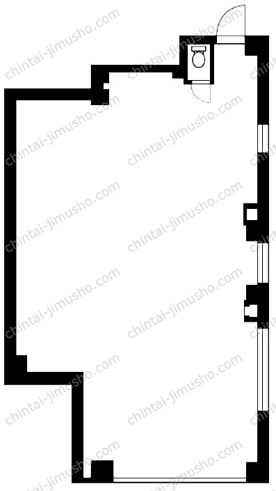 （仮称）弥生町貸店舗の間取図