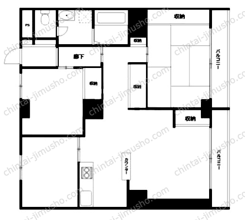 マンション中野ソレイユの間取図