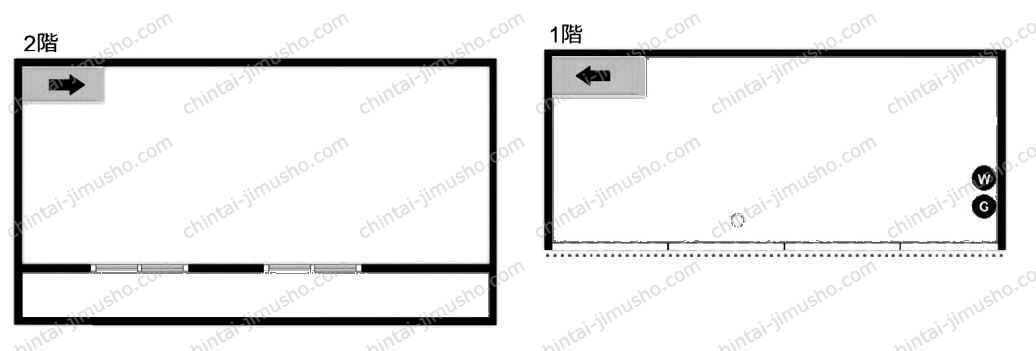 六角橋仲店　森店舗の間取図