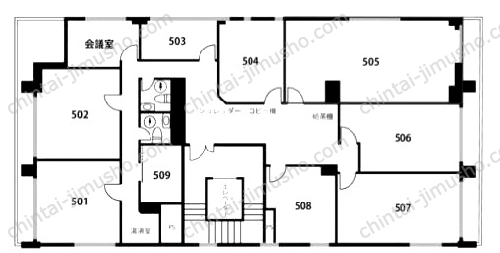 天翔オフィス南青山の間取図