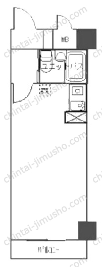中銀第2八丁堀マンシオンの間取図