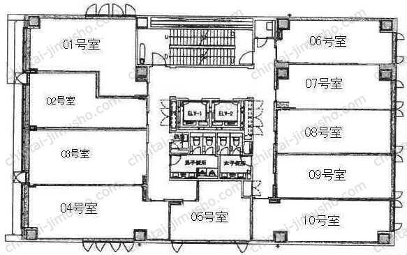 クロスオフィス三田の間取図