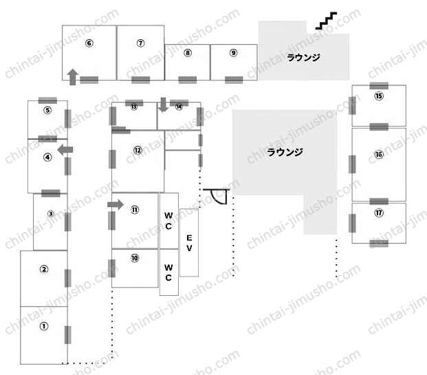 goodroom lounge 東京プリンスホテルの間取図