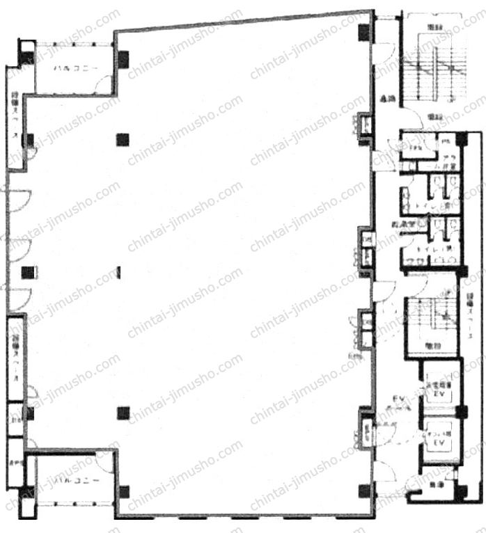 銀座並木通りビルの間取図