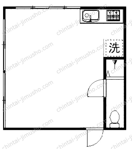 子安通2丁目貸事務所の間取図