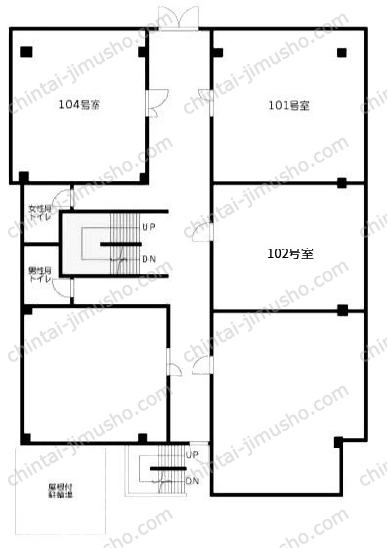 八王子繊維センタービルの間取図