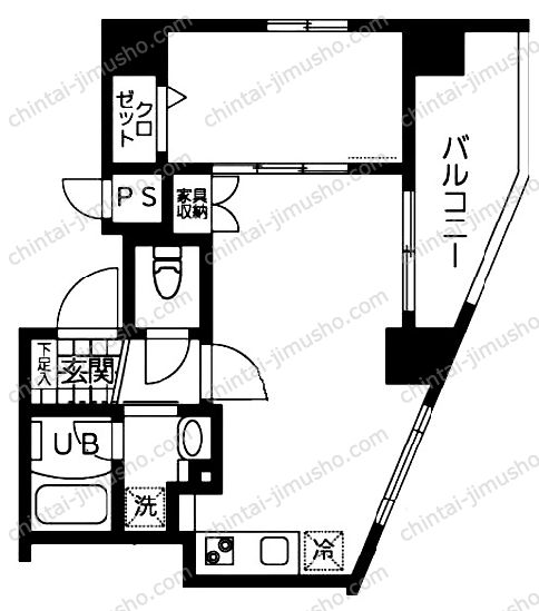 イーストサイドの間取図