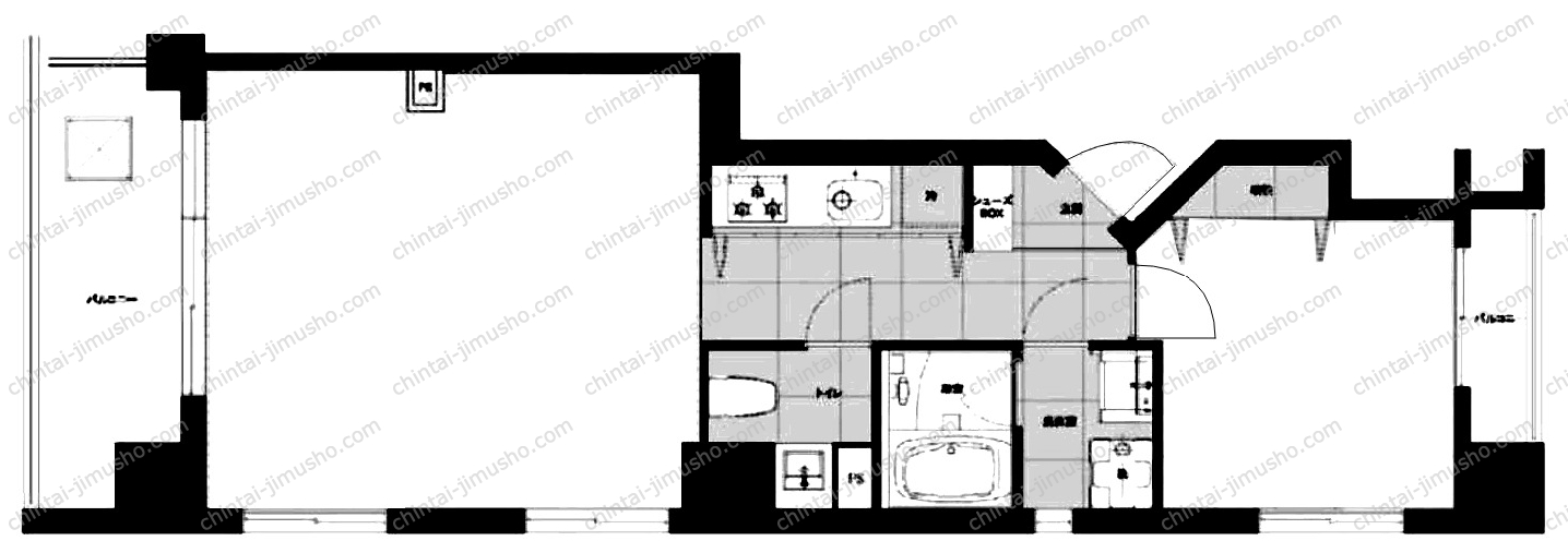赤坂Kマンションの間取図