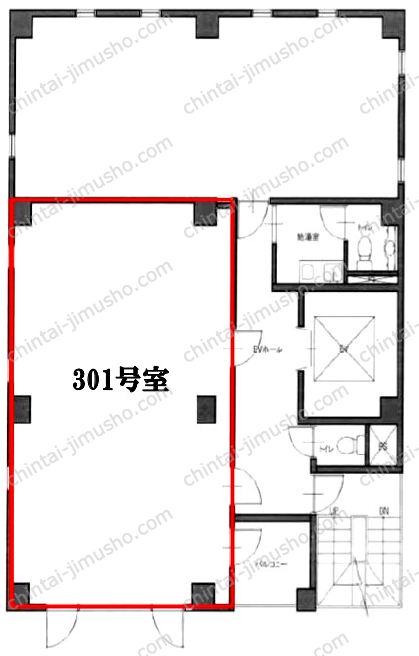 OSセンター南ビルの間取図