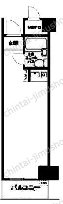 ライオンズマンション横浜西口の間取図