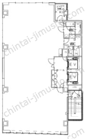 （仮称）新宿区四谷一丁目計画の間取図