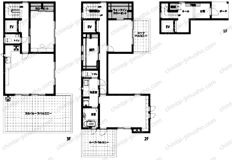 高輪二丁目戸建の間取図