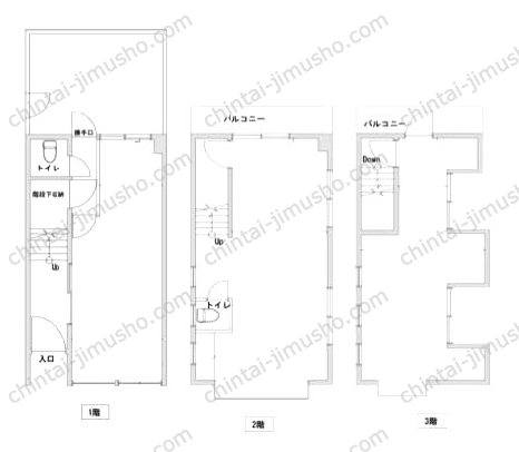 本町25貸店舗事務所の間取図