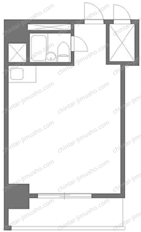 茅場町スカイハイツの間取図