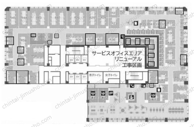 岸本ビルヂング／ビジネスエアポート丸の内の間取図