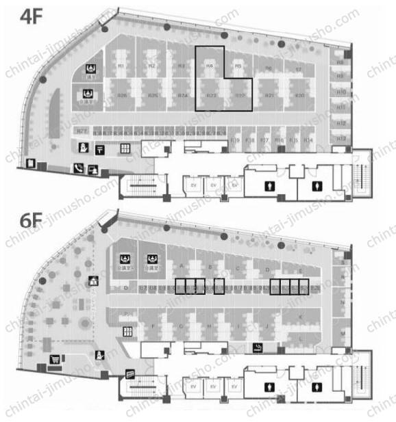 スプライン青山東急ビル／ビジネスエアポート青山の間取図